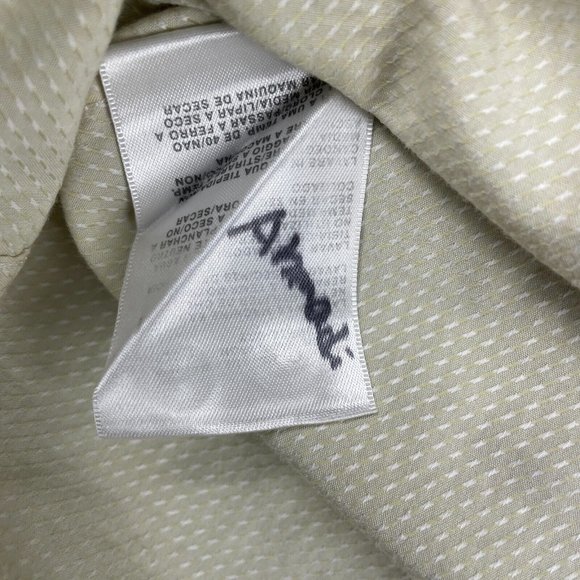 Hugo Boss Dress Shirt Men's Size 17-34/35 Ivory Textured Long Sleeve - Picture 6 of 12